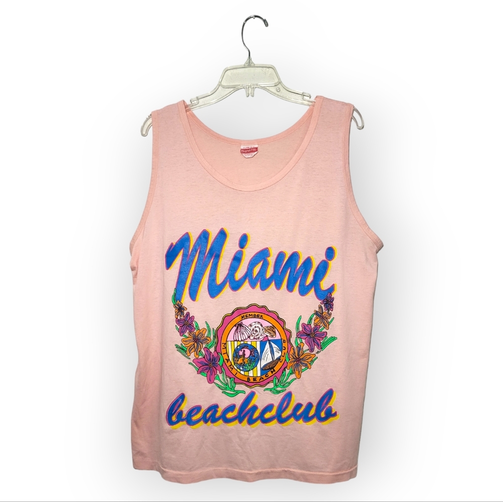 Vintage Miami Beachclub Tank Top Multicolor XL